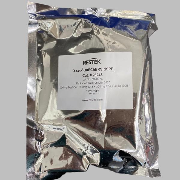 Restek Extract Clean-Up Tube Q-sep QuEChERS dSPE 15 ml 50 Tubes