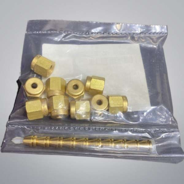 Agilent 5181-7479 Brass Nut and Ferrule Set 1/8 in. Swagelok Pack of 10