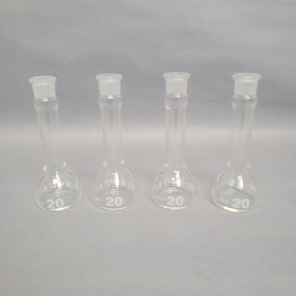 Chemglass Volumetric Flask 20 ml Grade A Total of 4 Flasks