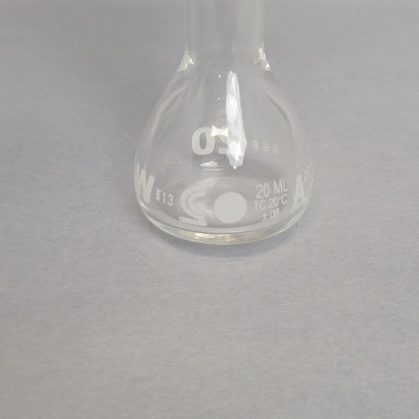 Chemglass Volumetric Flask 20 ml Grade A Total of 4 Flasks