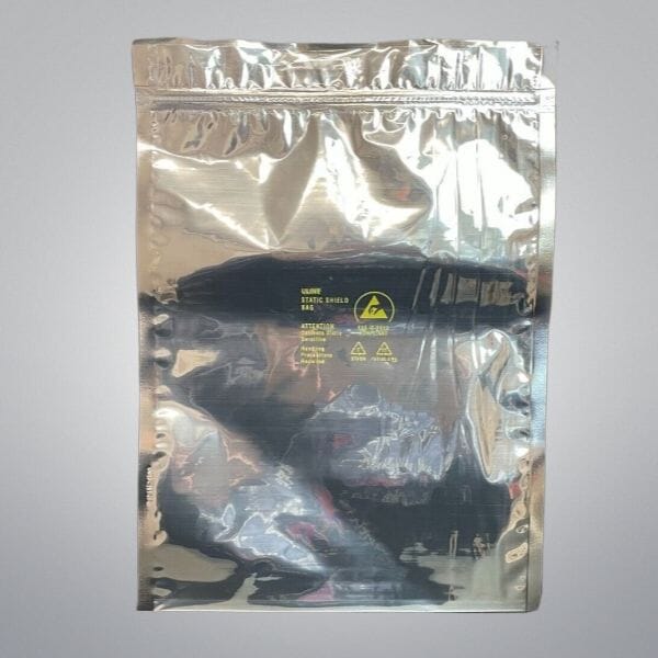 Uline Static Shield Bag Resealable 12 in. x 9 in. Pack of 60 Bags