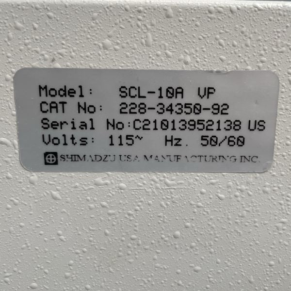 Shimadzu SCL-10A VP Controller for HPLC System with 60 Day Warranty