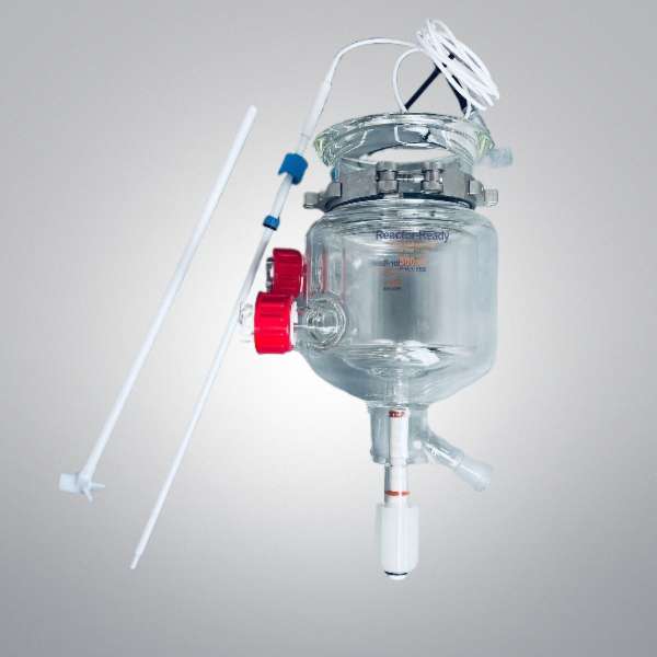 Radleys Vacuum Jacketed Process Vessel Kit 500 ml with Stirrer and Probe