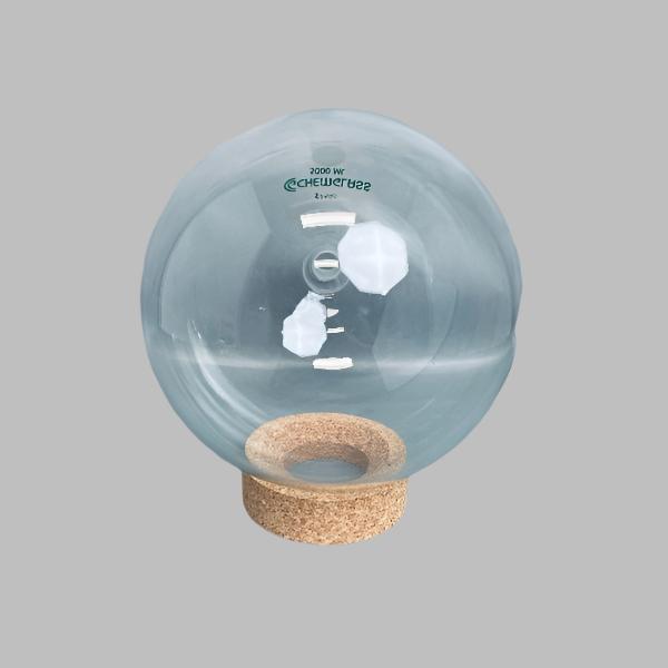 Chemglass Round Bottom Flask 5000 ml Single Neck 24/40 Outer Joint