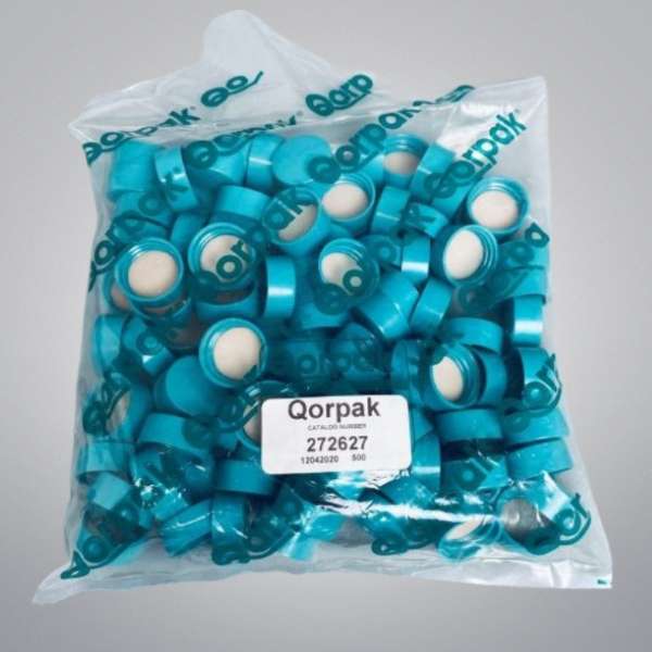 Qorpak Green Thermoset Cap with F217 PTFE Liner 22-400 500 Caps