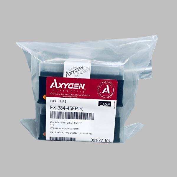 Axygen Pipette Tips 45 ul Fine Point 2 Racks with 384 Tips Each