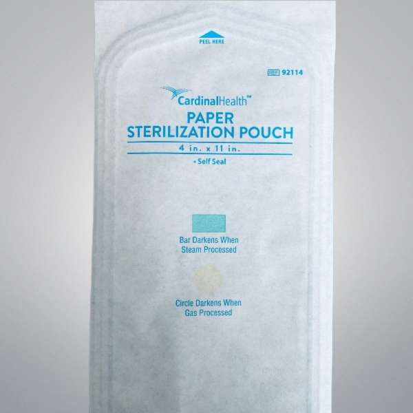 Cardinal Health Paper Sterilization Pouch 4 in. x 11 in. Total of 160 Pouches