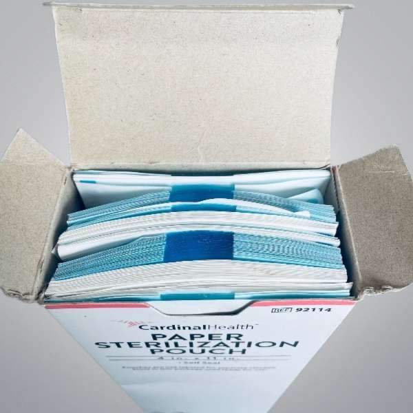 Cardinal Health Paper Sterilization Pouch 4 in. x 11 in. Total of 160 Pouches