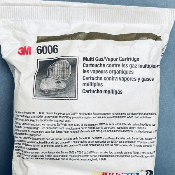 3M Multi Gas Vapor Respirator Cartridge Pack of 2 Cartridges