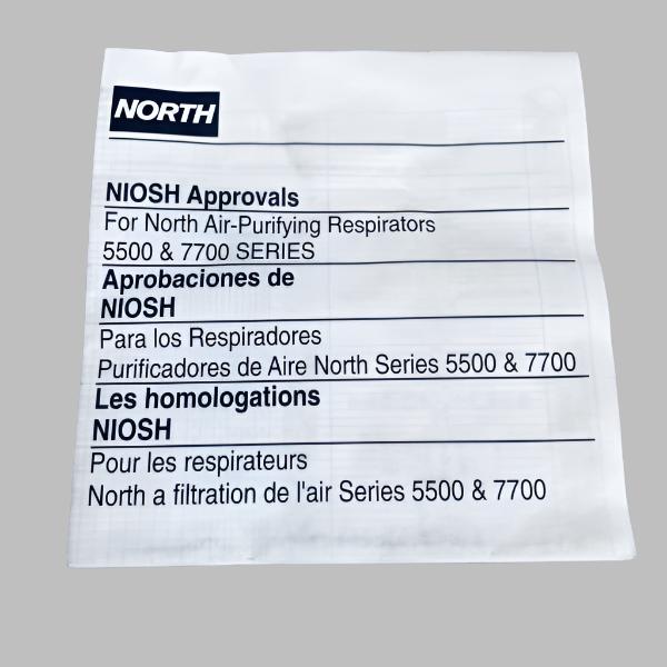 North Half Mask Silicone Respirator Medium with Pack of 2 Cartridges