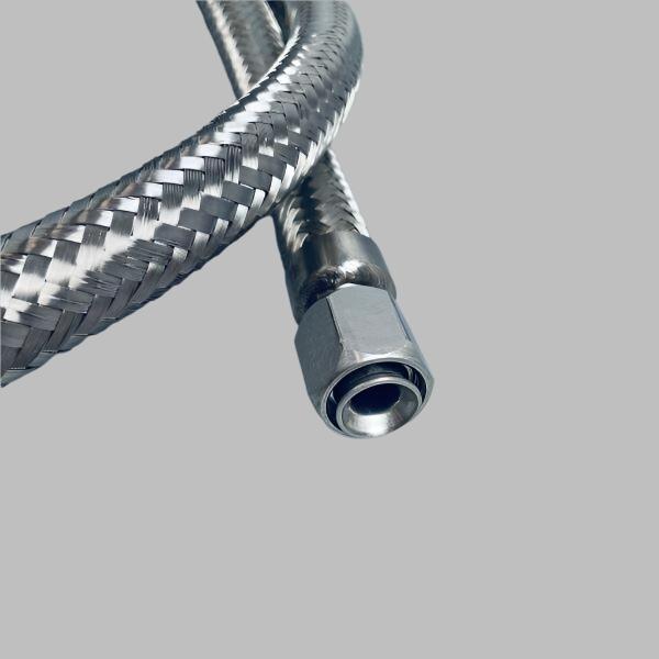 Braided Flexible Cylinder Hose Stainless 60 in. 3/8 in. Length Female Fittings