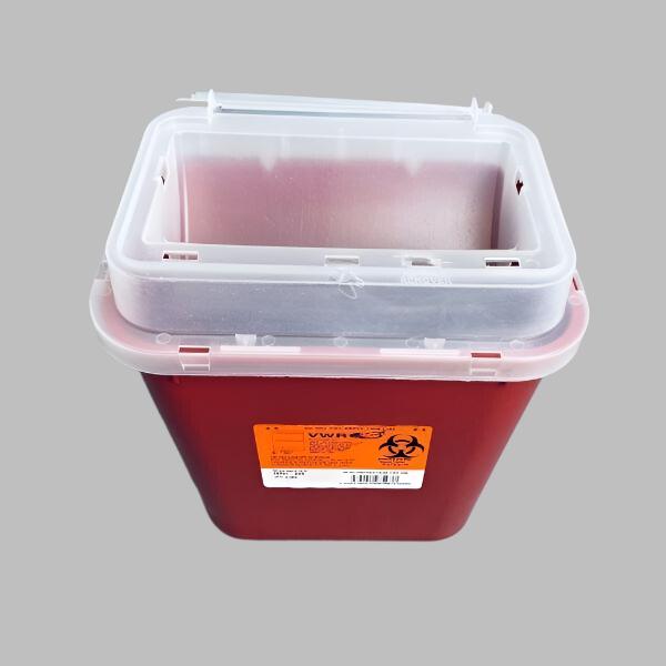 VWR Sharps Container System Red Stackable 2 Gal Total of 4 Containers