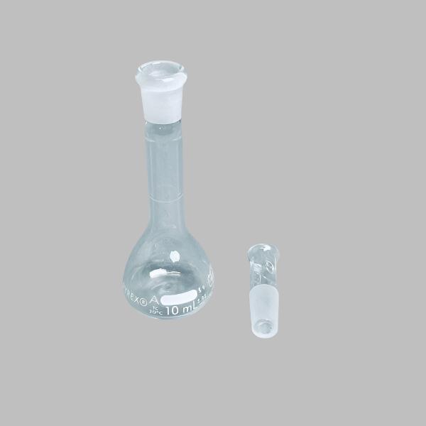 Corning Volumetric Flask 10 ml with Glass Taper Stopper Total of 9 Flasks