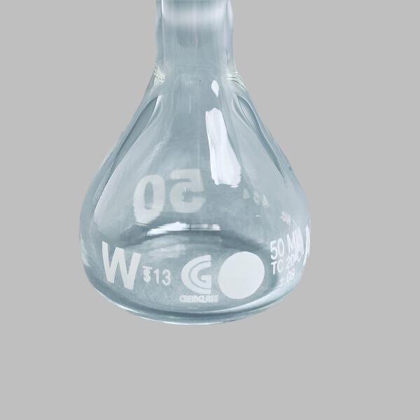 Chemglass Volumetric Flask 50 ml Grade A with PTFE Stopper Total of 5 Flasks