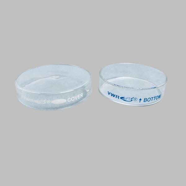 VWR Glass Petri Dish 60 x 15 mm 15 Complete Sets and 4 Lids