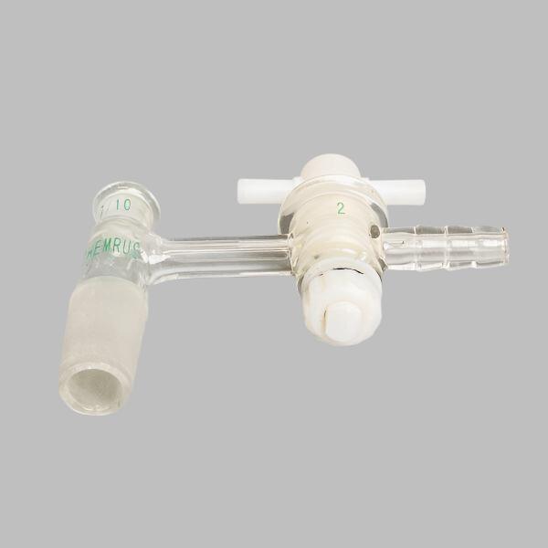 Chemglass Vacuum Adapter with PTFE Stopcock 14/20 Joint Adapter