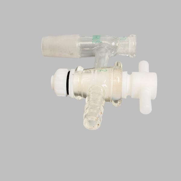 Chemglass Vacuum Adapter with PTFE Stopcock 14/20 Joint Adapter