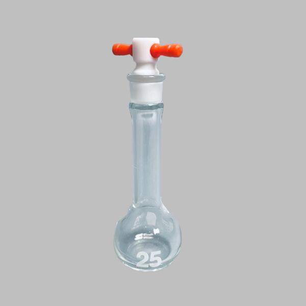 Kimble Kimax Volumetric Flask 25 ml Grade A with PTFE Stopper Total of 10 Flasks