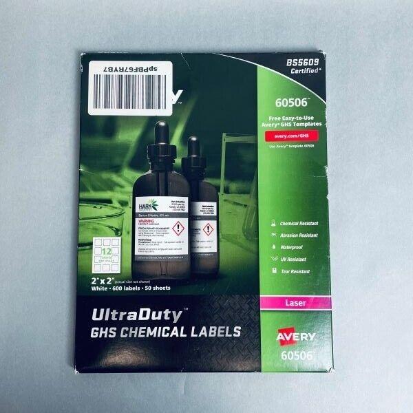 Avery UltraDuty GHS Chemical Labels for Laser Printers 48 Sheets