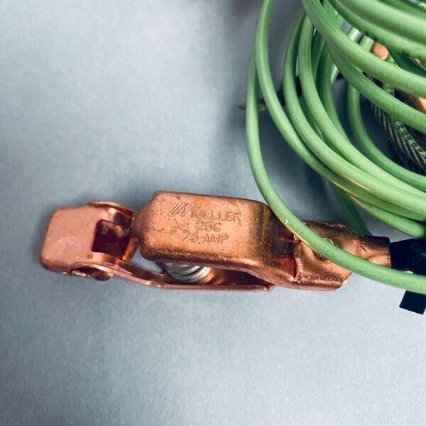 Mueller Electric Alligator Clip Copper Set of 7 Clips in Series w/ Leading Wire