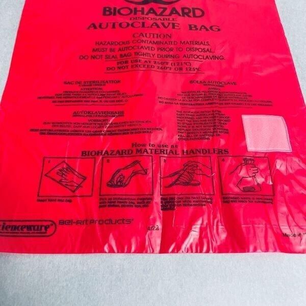 SP Bel-Art Benchtop Biohazard Bag 0.43 Gallon Pack of 1000 Bags