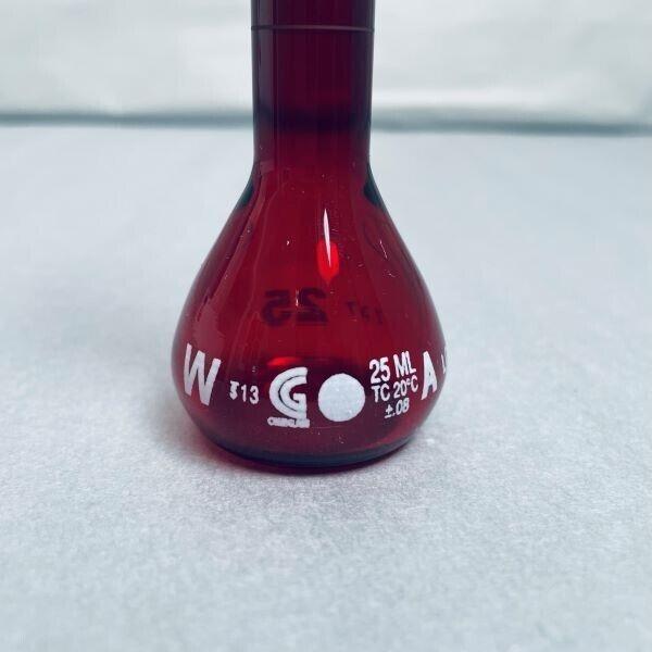 Chemglass Volumetric Flask 25 ml Grade A with PTFE Stopper Total of 10 Flasks