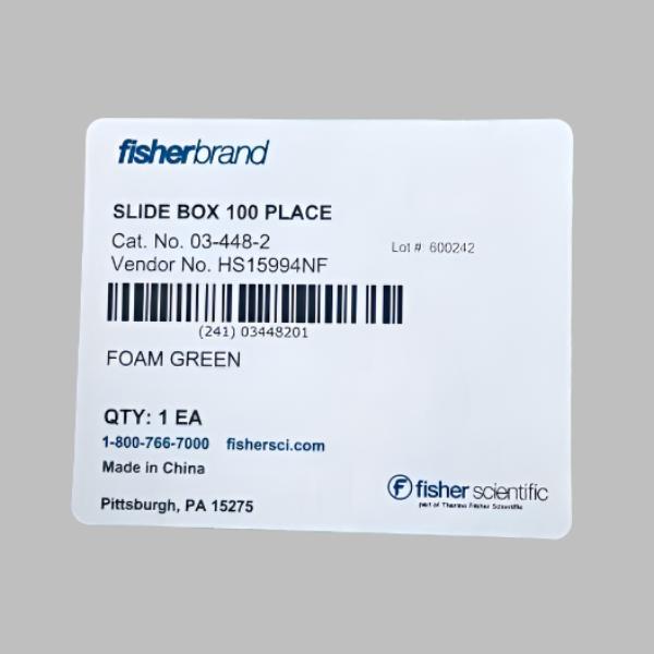 Fisherbrand Premium Microscope Slide Box Green Total of 10 Boxes