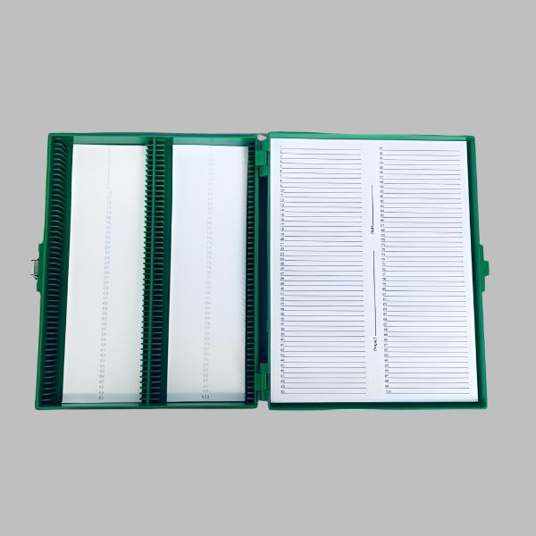 Fisherbrand Premium Microscope Slide Box Green Total of 10 Boxes