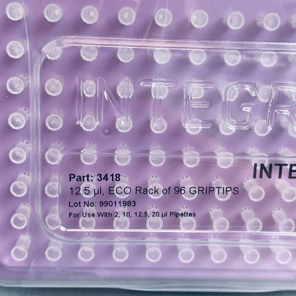 Integra Pipet Tip 12.5 ul Filtered 10 Racks with 96 Tips Each - Total of 960 Tips