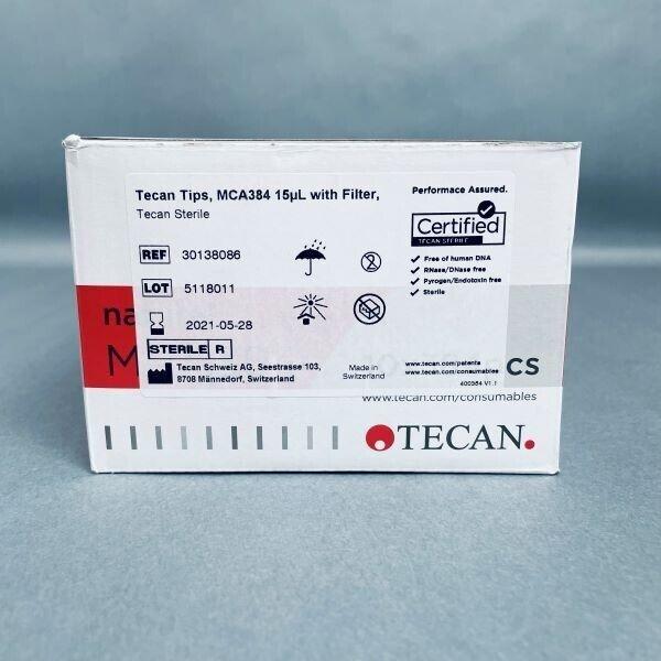 Tecan Pipet Tip 15 ul with Filter Multiple Channel Arm 10 Racks with 384 Tips