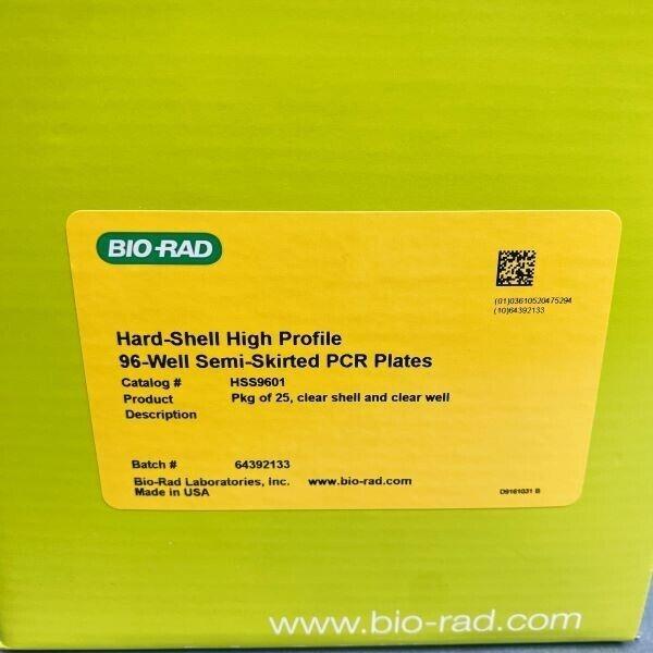 Bio-Rad Hard-Shell Microplate 96 Well Semi-Skirted Pack of 25 PCR Plates