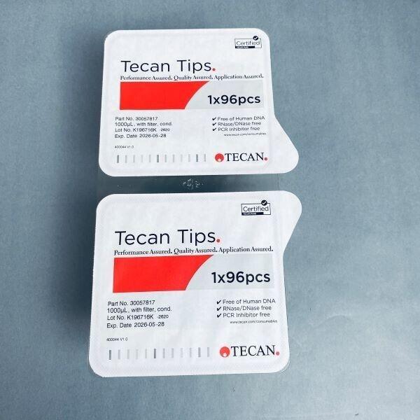 Tecan Pipette Tips 1000 ul LiHa Filtered Sterile Case of 24 Racks