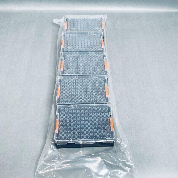 FluidX Dual Coded Tube 0.7 ml Internal Thread 96 Tubes per Rack Case of 10 Racks