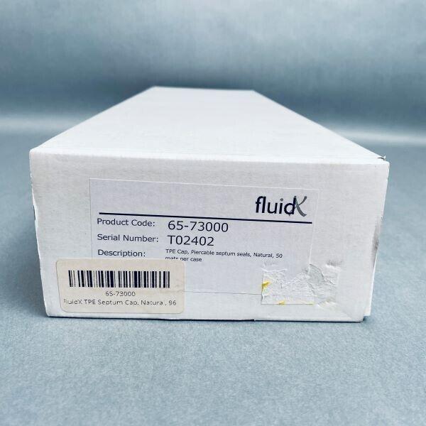 FluidX Sample Storage TPE Septum Caps Pack of 50 Mats - Total of 4800 Caps