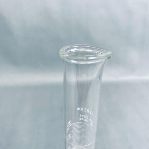 Corning Graduated Cylinder 25 ml Pyrex Glass Set of 5 Cylinders