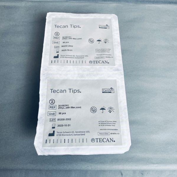 Tecan Pipette Tips 200 ul Conductive Filtered 24 Racks with 96 Tips Each