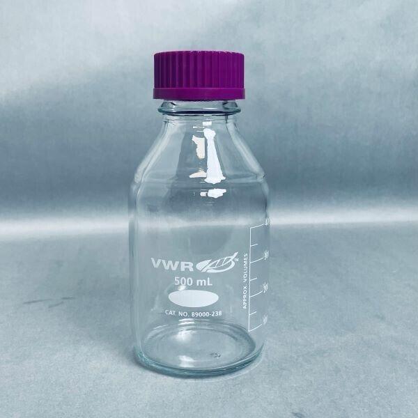 VWR Media Storage Bottle with GL45 Screw Cap Total of 4 Bottles