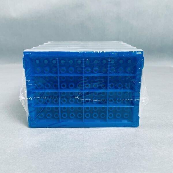 SP Bel-Art PCR Rack 96 Well for 0.2 ml Tubes Blue Pack of 5 Racks