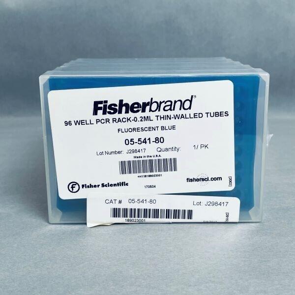 Fisherbrand PCR Rack 96 Well for 0.2 ml Tubes Blue 2 Packs with 5 Racks Each