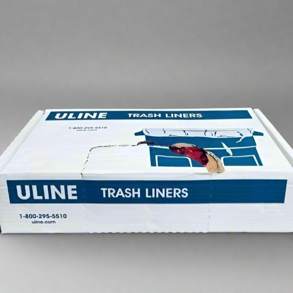 Uline Biohazard Trash Liner 10 Gallon 1.2 mil Total of 180 Bags