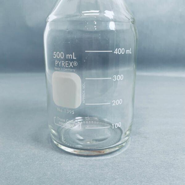 Corning Pyrex Media Storage Bottle 500 ml with Cap Total of 10 Bottles