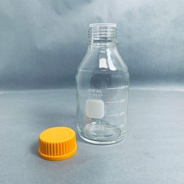 Corning Pyrex Media Storage Bottle 500 ml with Cap Total of 10 Bottles