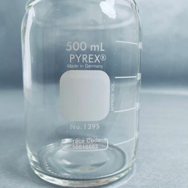 Corning Pyrex Media Storage Bottle 500 ml with Cap Total of 10 Bottles