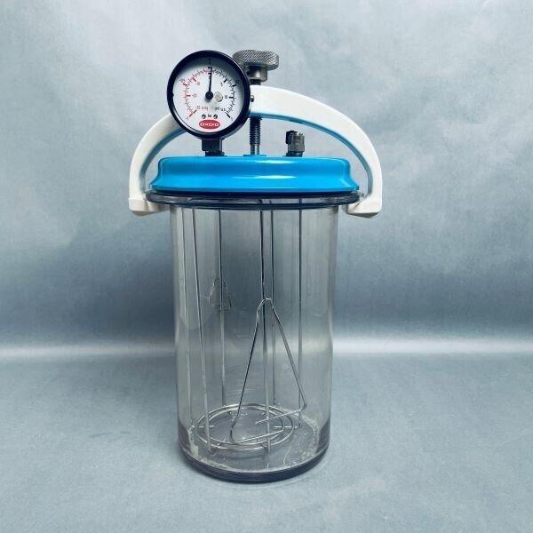 Oxiod Anaerobic Jar 3.5 L with Lid and Pressure Gauge