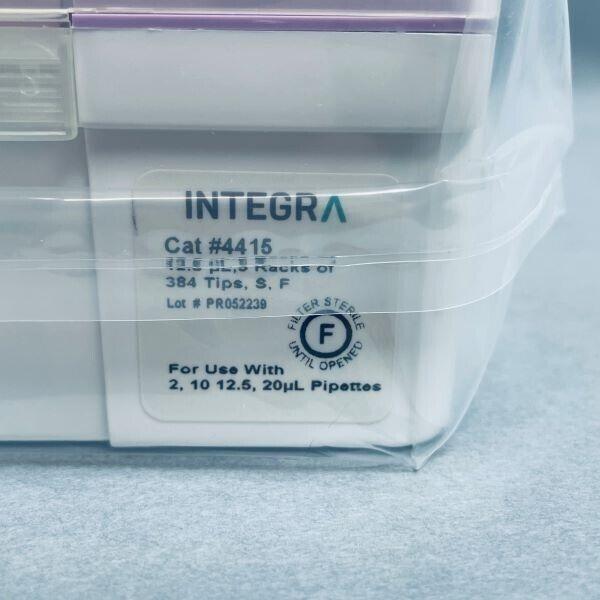 Integra Griptips Pipette Tips 12.5 ul Filtered 4 racks with 384 Tips Each