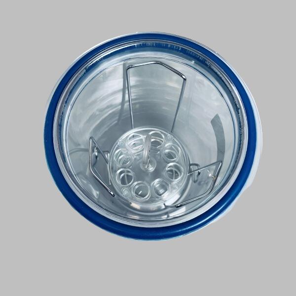 Anaerobic Jar 3.5 L with White Lid, Clamp, Insert, and Pressure Gauge