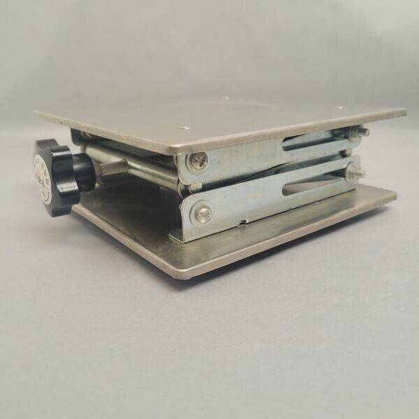 Aluminum Lab Jack Stand 8 x 8 in Height Adjustable to 11 in.