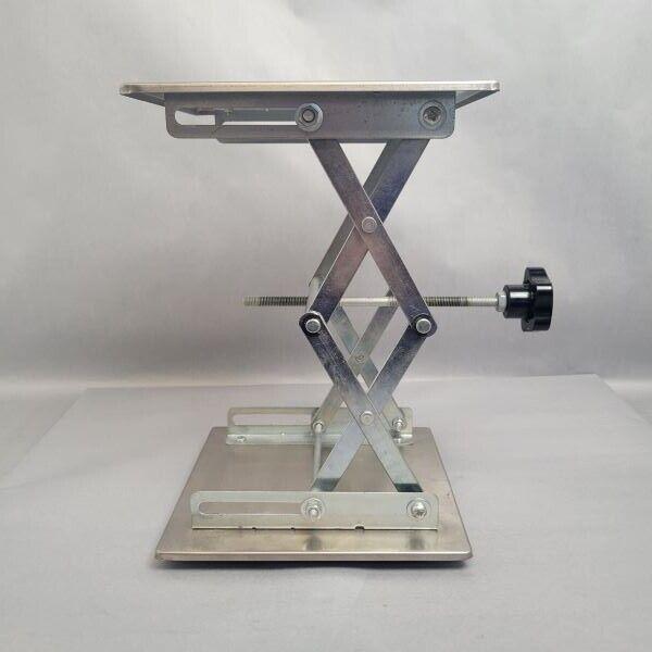 Aluminum Lab Jack Stand 8 x 8 in Height Adjustable to 11 in.