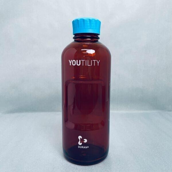 Duran Youtility Bottle 1000 ml Amber Graduated with Screw Cap Total of 4 Bottles