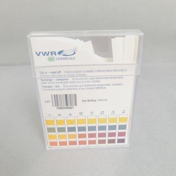 VWR pH 0-14 Indicator Strips Total of 100 Strips